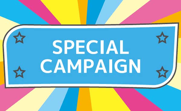 <span>開催中のキャンペーン</span>メーカー開催のキャンペーンや店舗独自のキャンペーンをご案内しています。